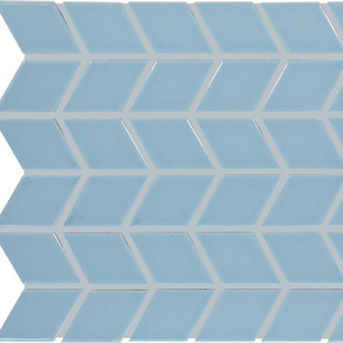 Color Wheel Retro in Waterfall Chevron Tile