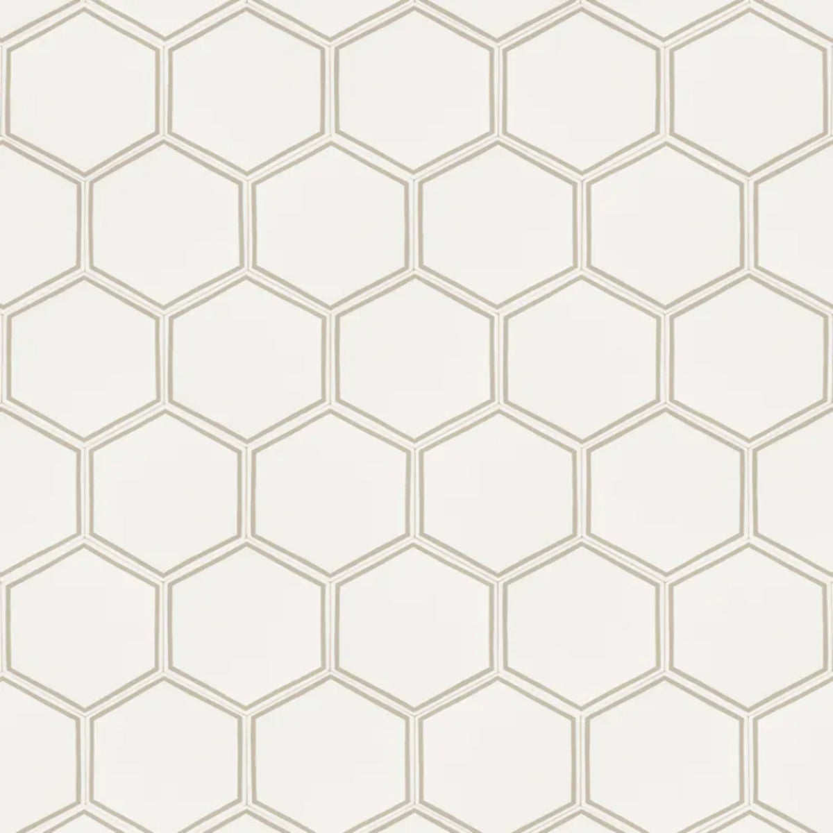 Hexx in Charm - Silver Vinyl Sheet Goods