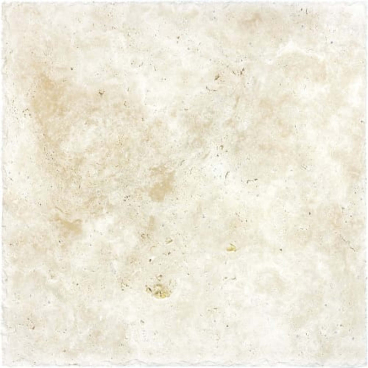 Ivory Travertine in Chiseled & Brushed 16x16 Natural Stone