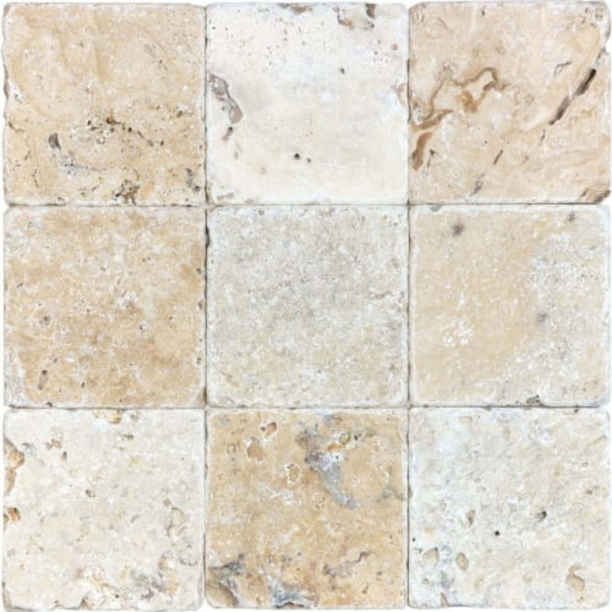 Picasso in Tumbled 4x4 Natural Stone