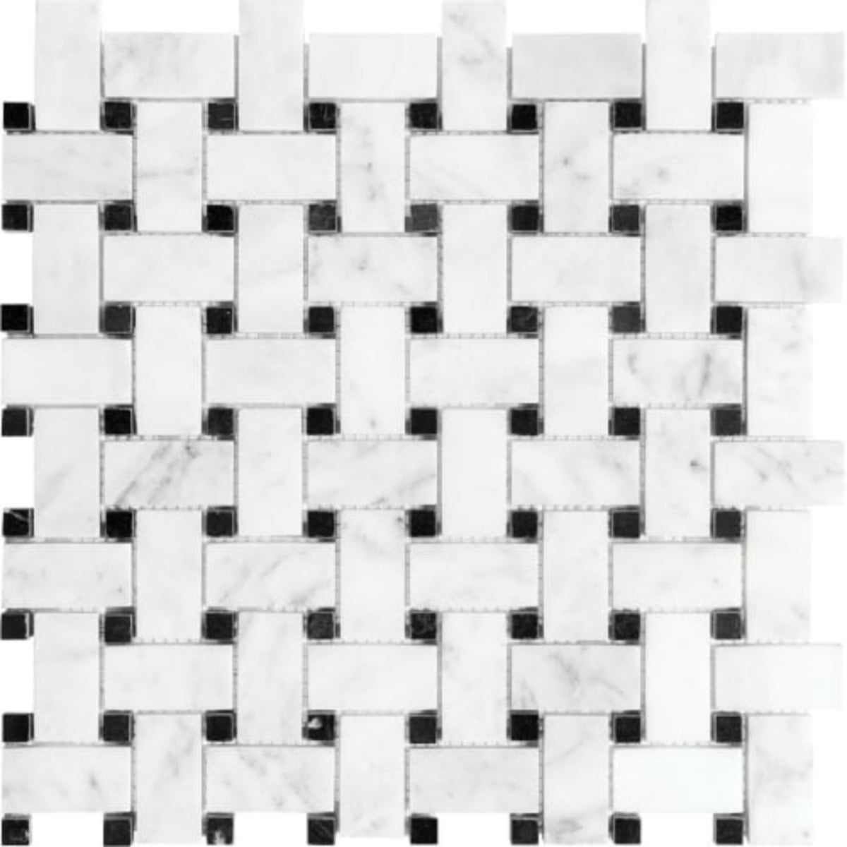 Bianco Venatino in Basketweave Polished Natural Stone