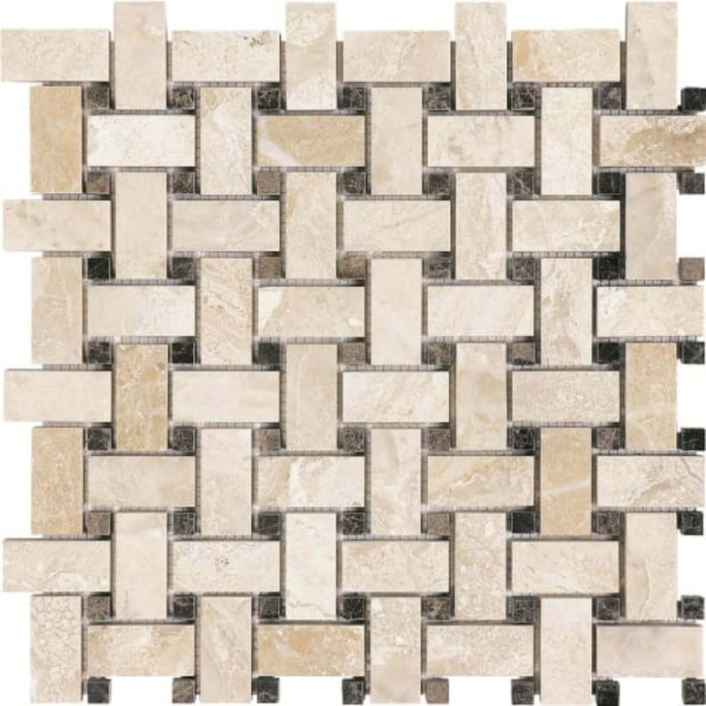Impero Reale in Basketweave Honed Natural Stone