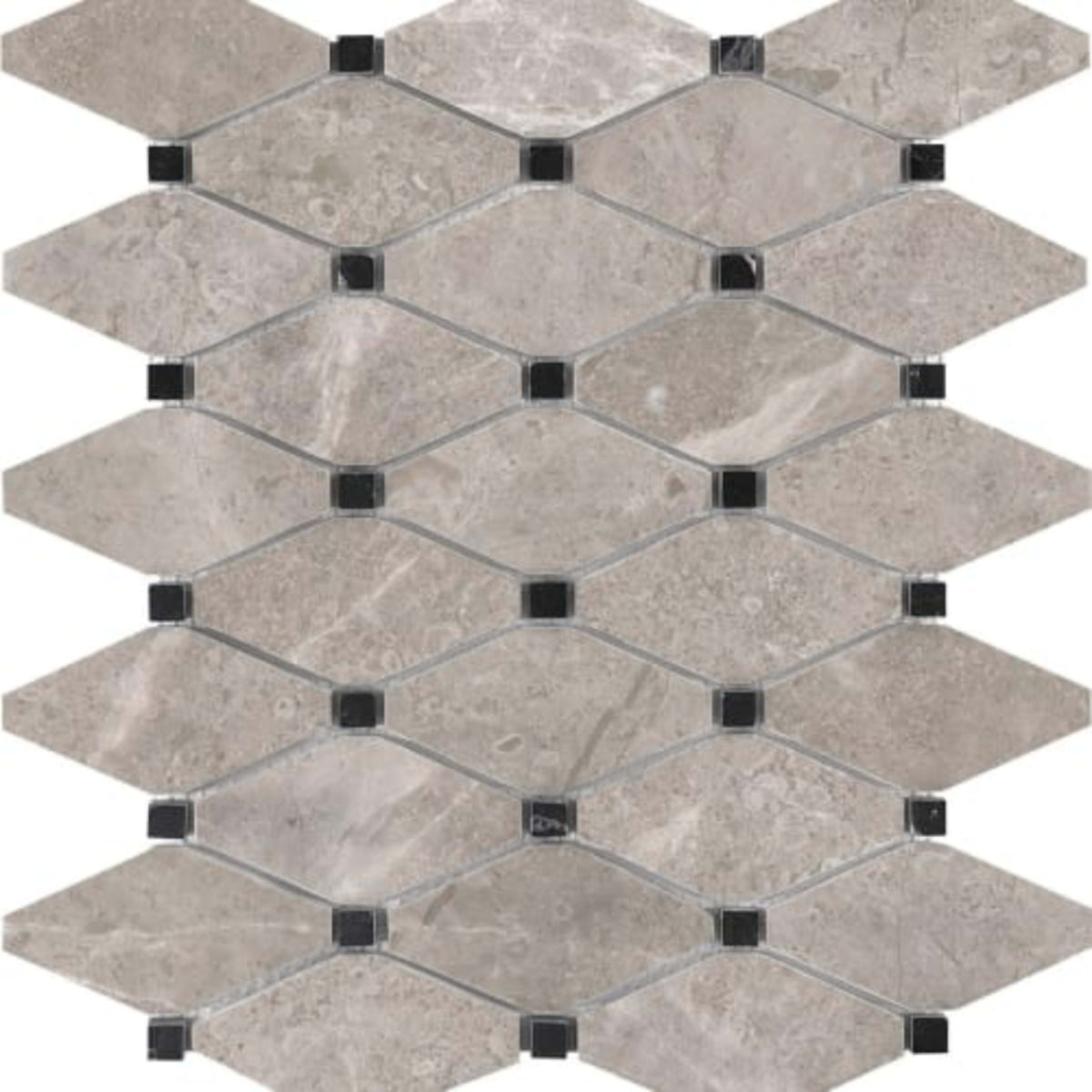 Ritz Gray in Clipped Diamond Honed Natural Stone