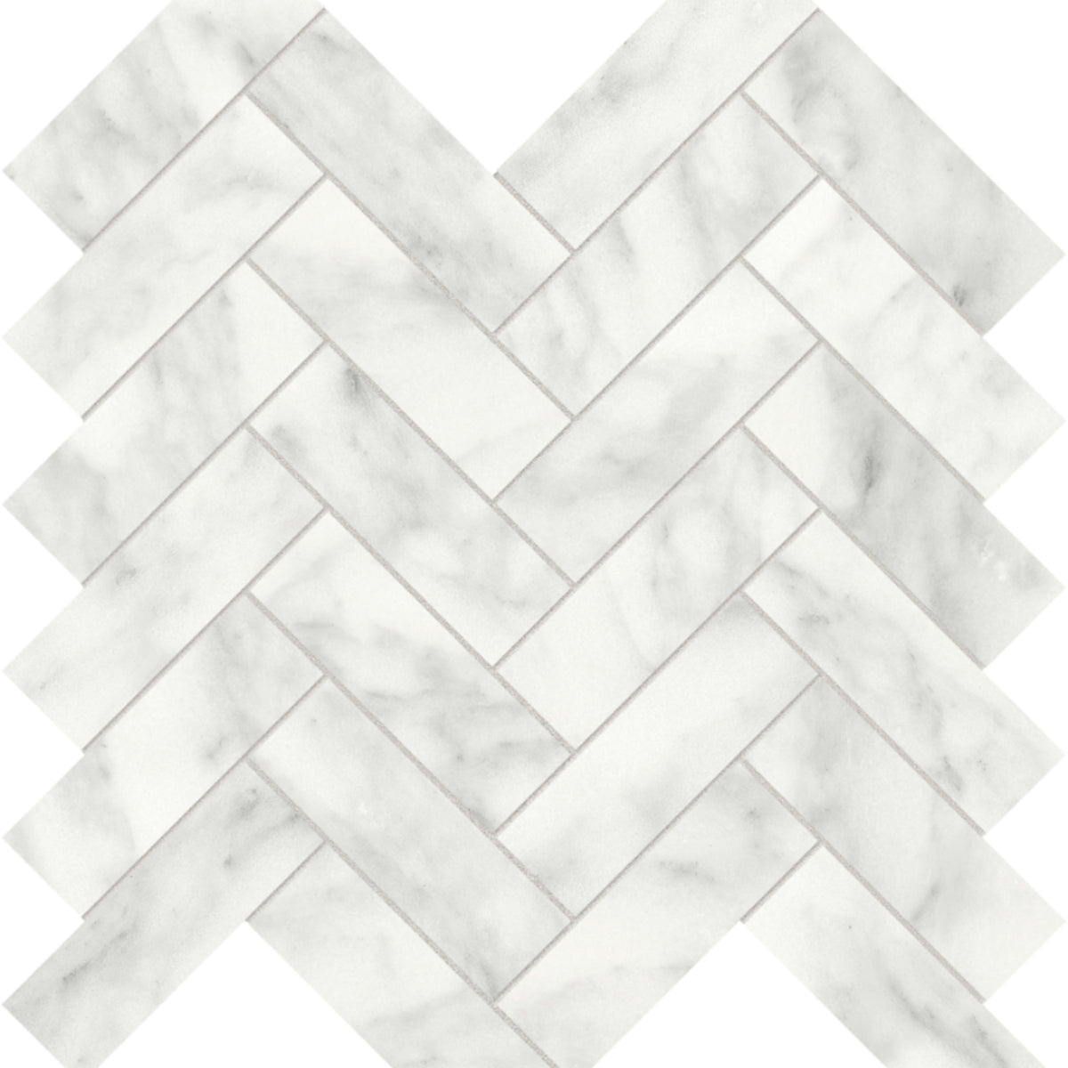 Cromo Bianco in Herringbone Mosaic Honed Natural Stone