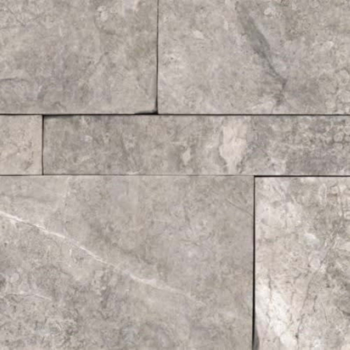 Ritz Gray in Split Face 6x24 Wall Panels Natural Stone
