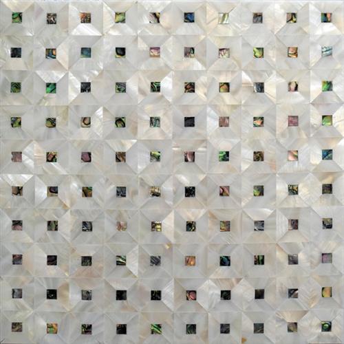 Jewels of the Sea in Abalone Squares Natural Stone