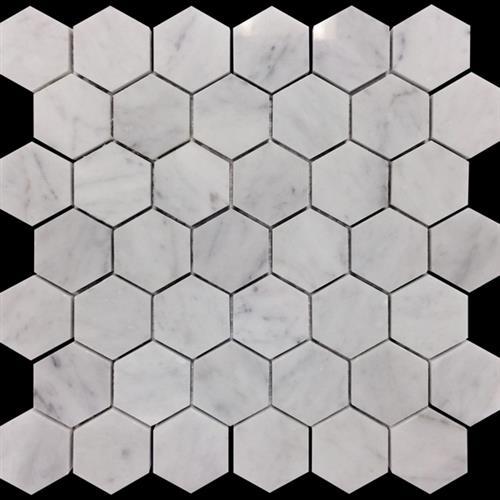 Marbella in Carrarra Hex 2x2 Polished Natural Stone