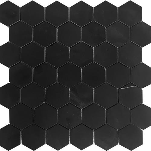 Tuxedo Park in 2" Nero Hex Honed Natural Stone