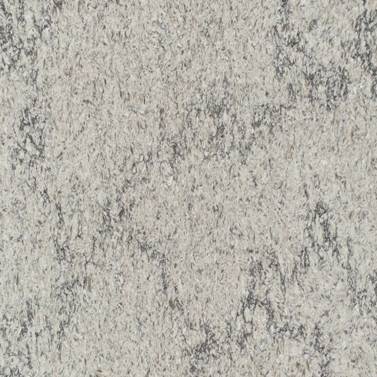 Quartz Countertop in Himalayan Moon Solid Surface