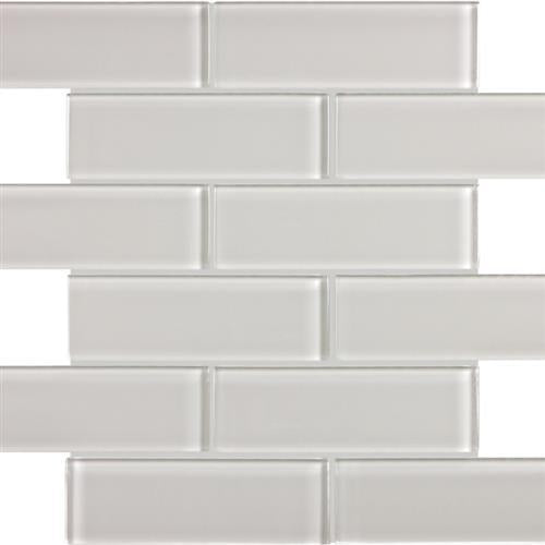 Element in Mist - Staggered Mosaic Glass Tile