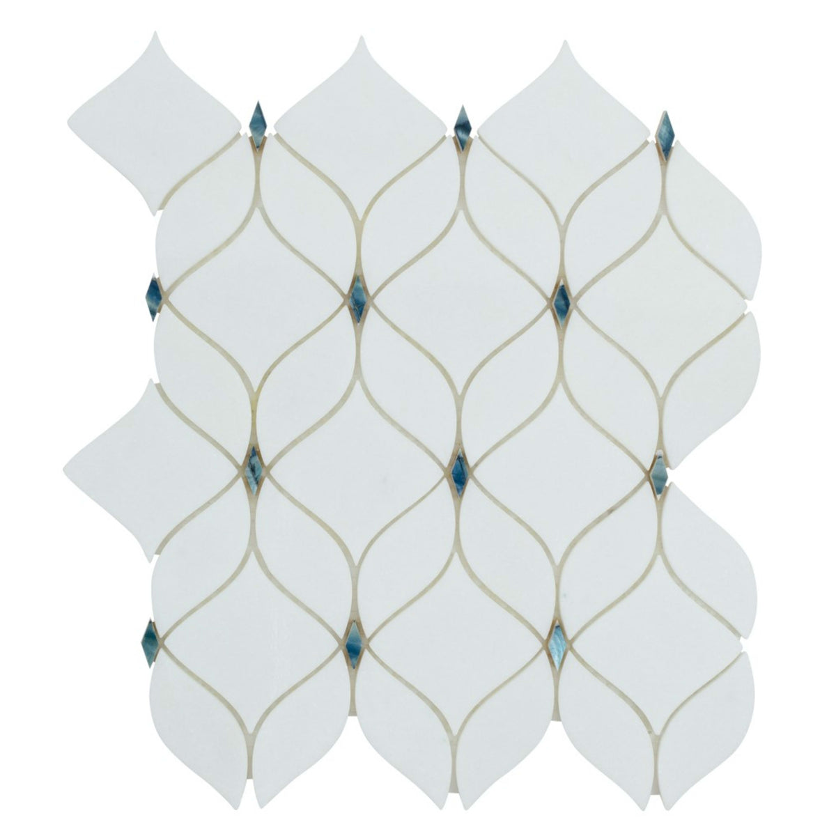 D-Lux Pearl in Adley White Natural Stone