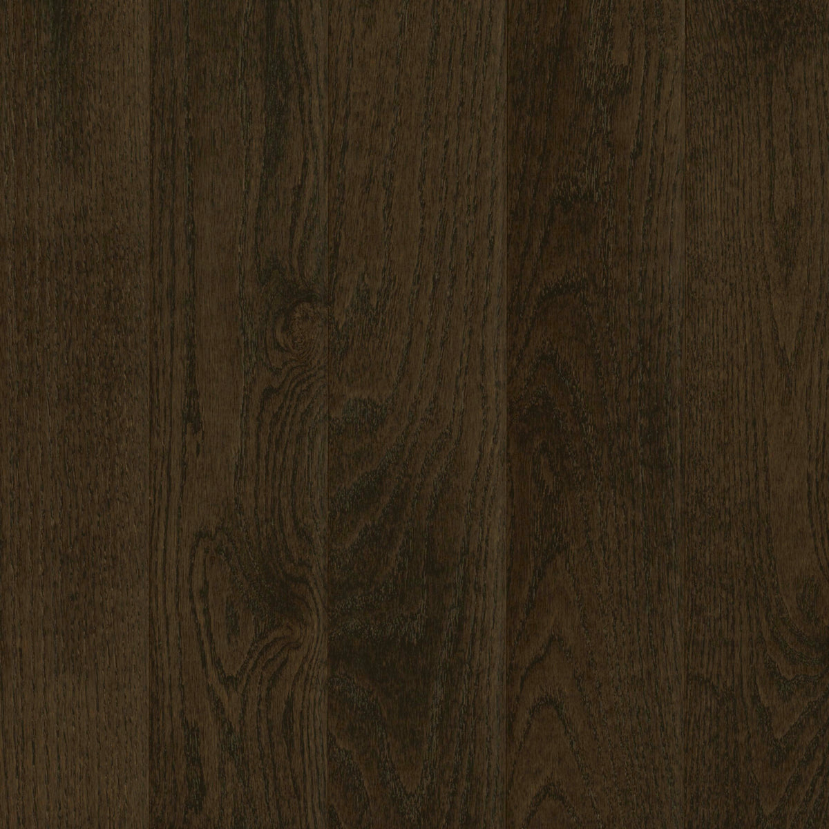 Prime Harvest Red Oak Solid in Blackened Brown" - Low Gloss Hardwood