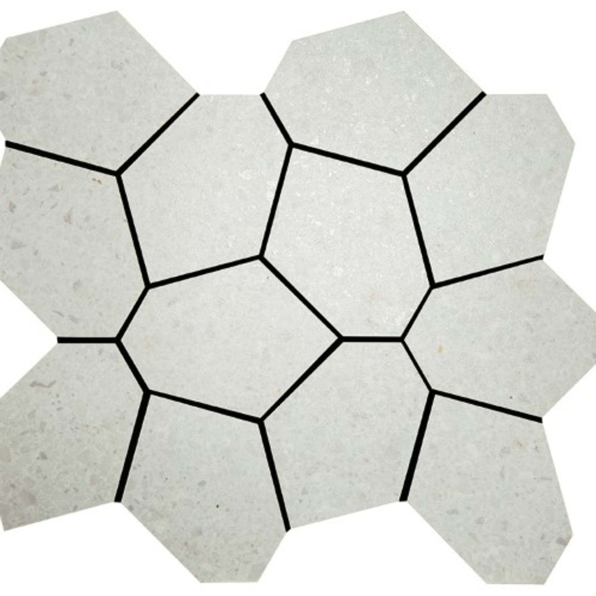 Alaska in Glacier Mosaic 13"x15" Polygon Tile