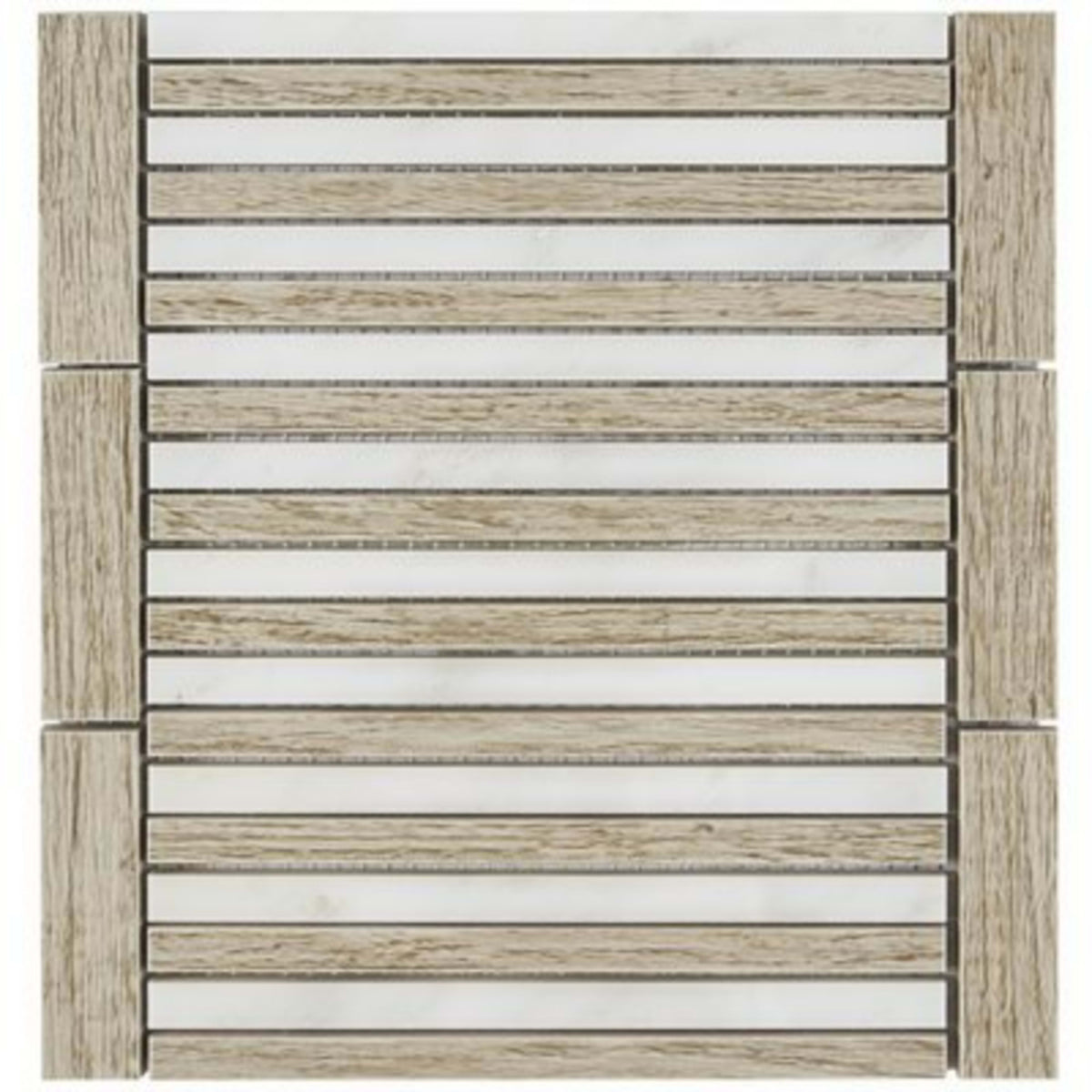 Avant Garde in Linear Asian Statuary Wooden Beige Natural Stone