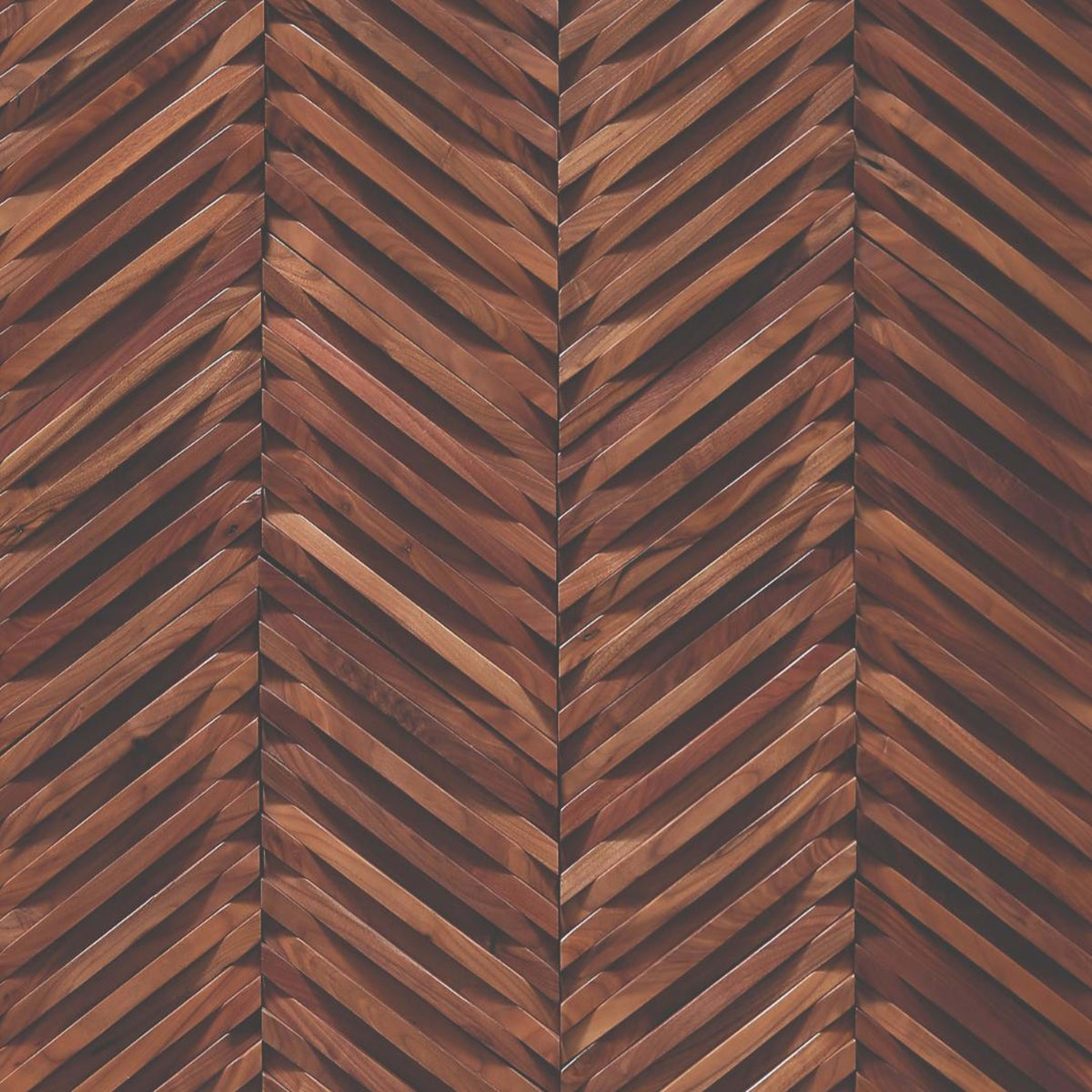 Wall - Inceptiv - Curva Chevron in American Walnut Hardwood
