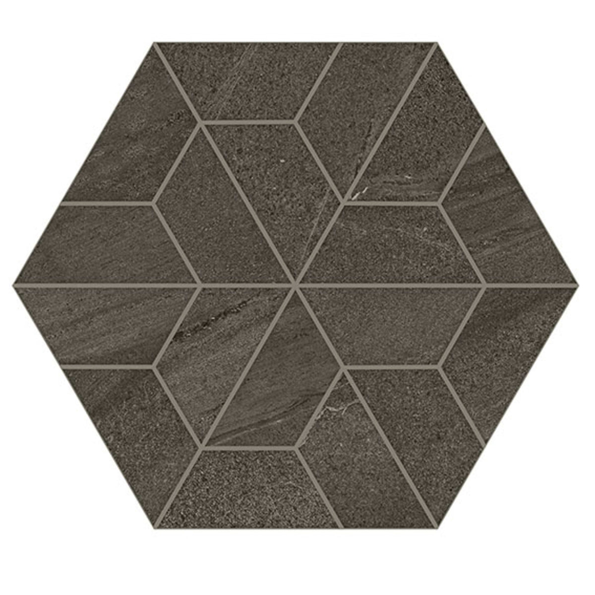 Outland in Dark Multi-Hex Mosaic Tile