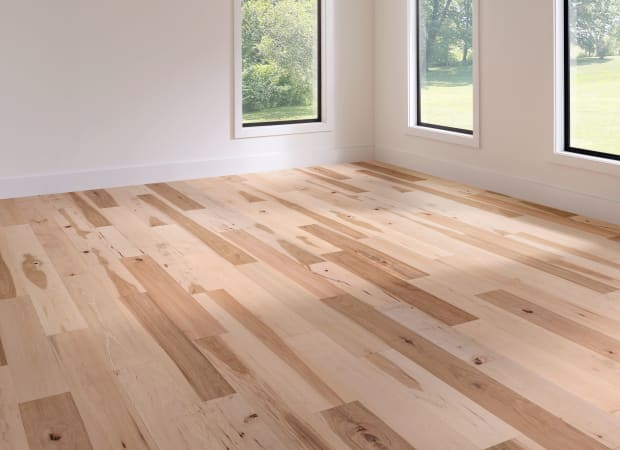 Unfinished Hickory Engineered in Unfinished 6" | Bruce