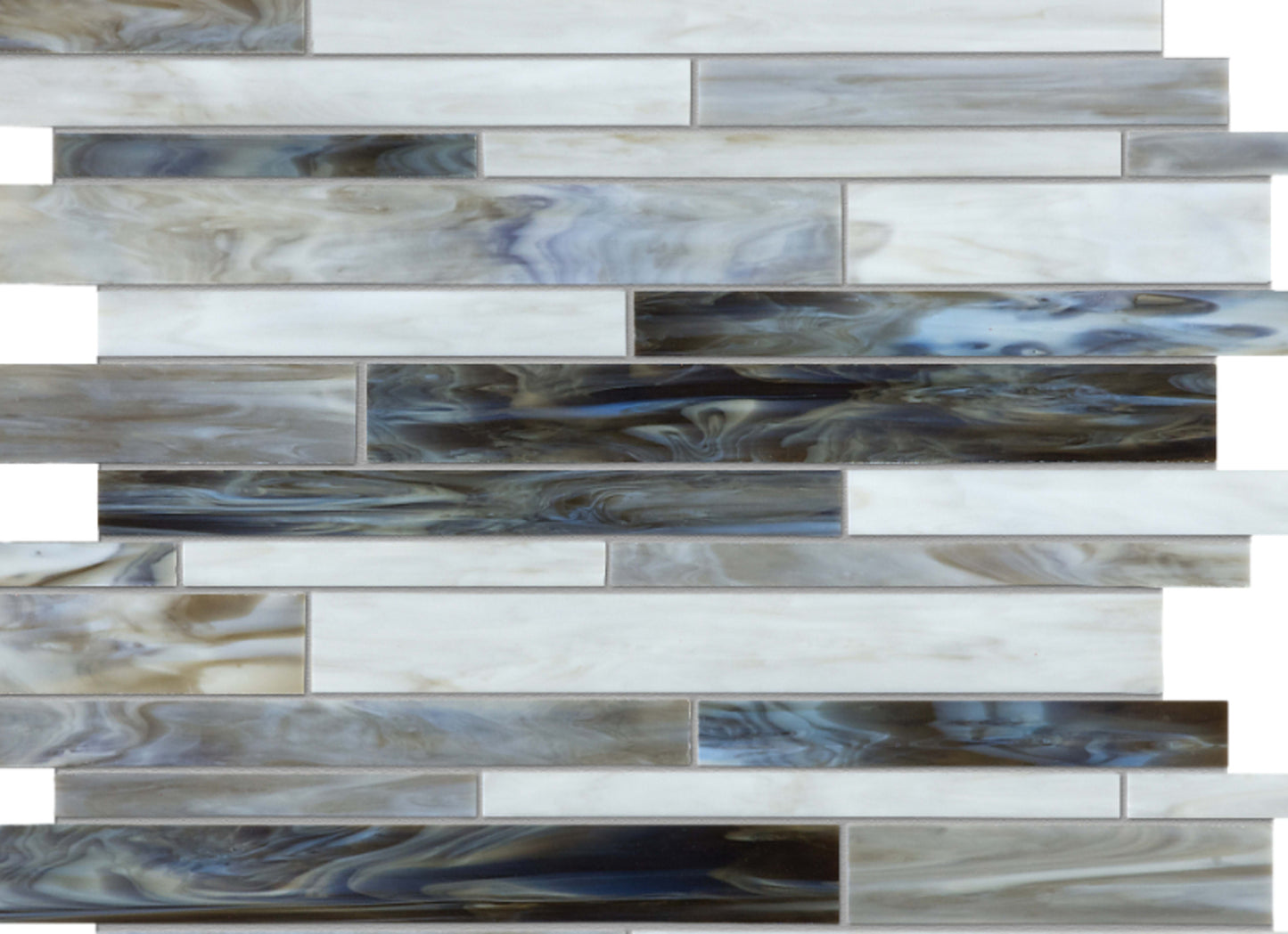 Baroque in Alabastro Random Strip Mosaic
