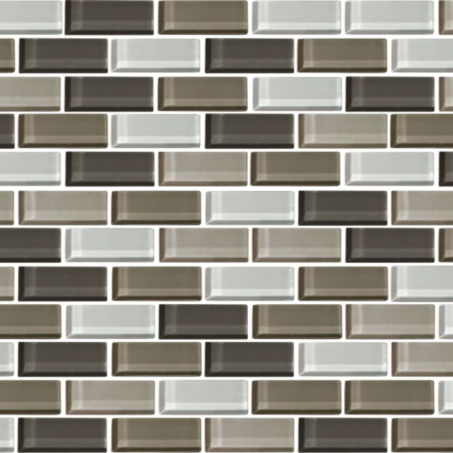 Color Wave - Brick Joint in Cashmere Glass Tile