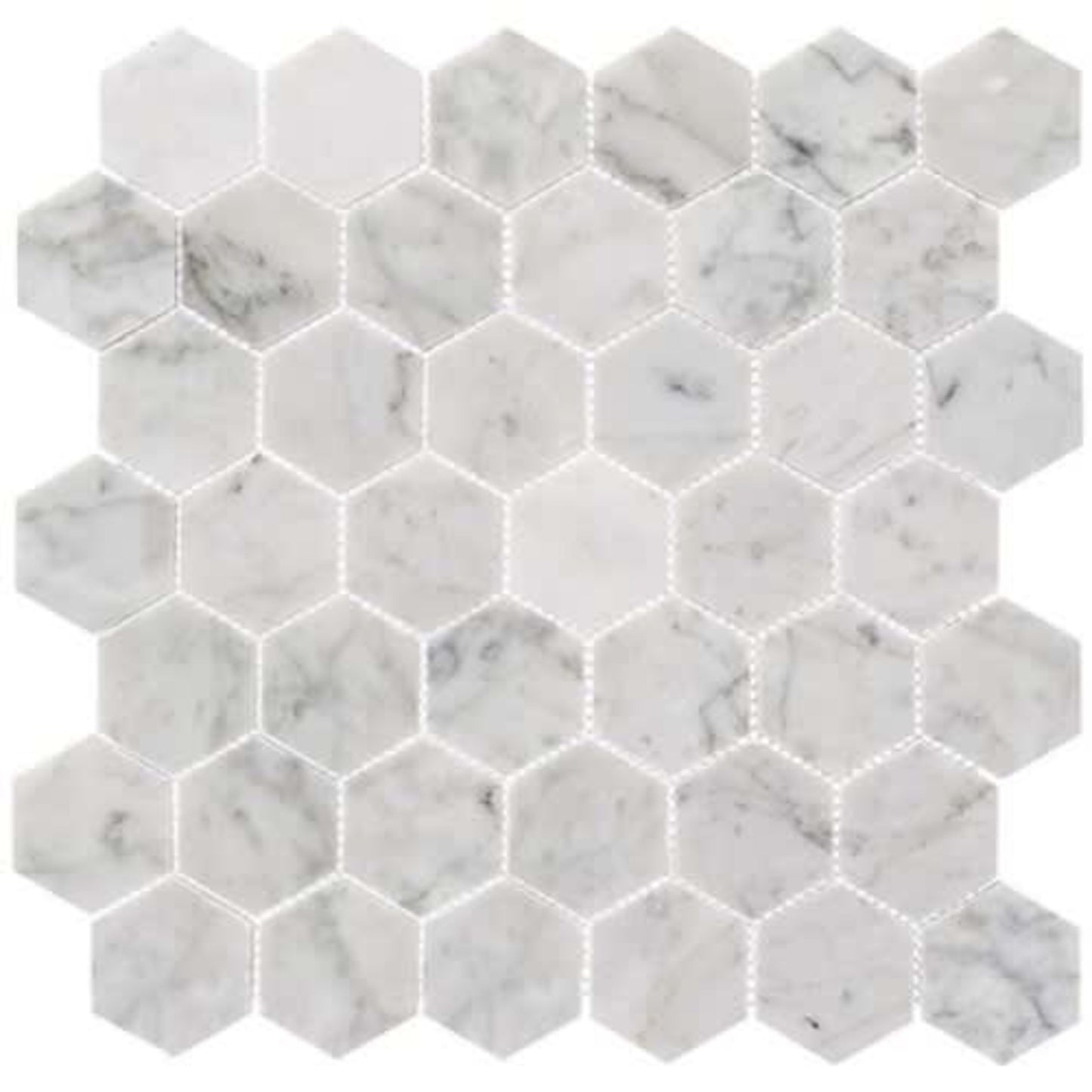 Colonial in Captains Manor 2" Hex Natural Stone