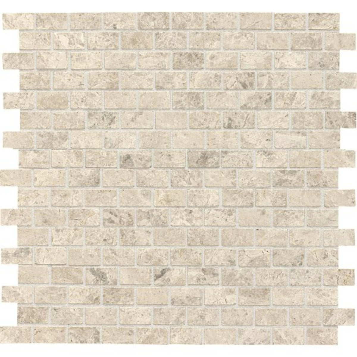 Limestone Collection in Arctic Gray .5x1 Brick Joint Polished Natural Stone