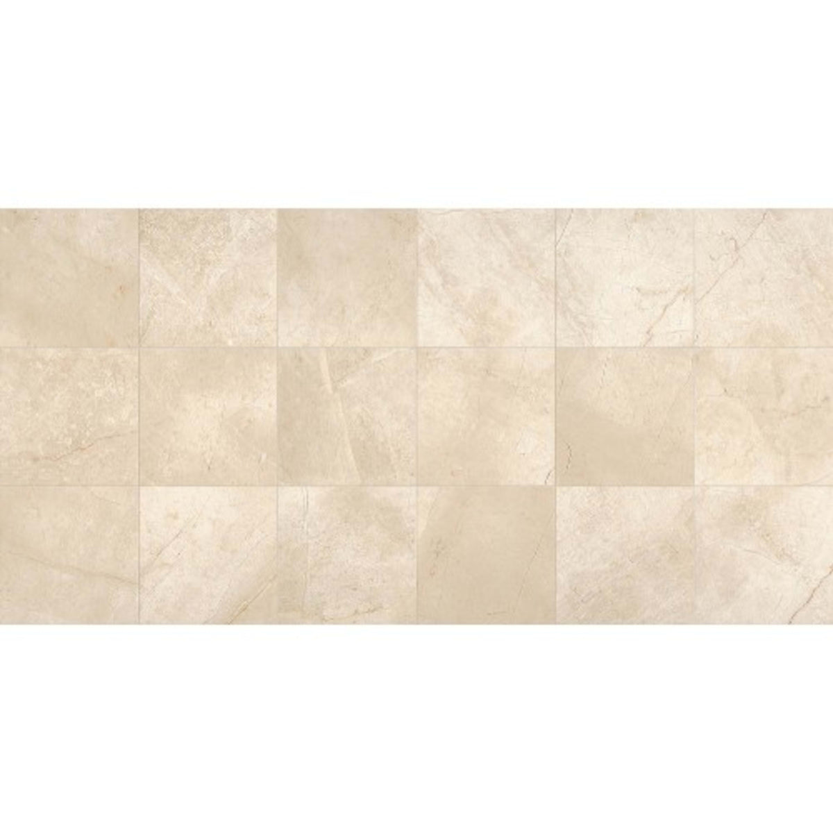 Marble Collection in Phaedra Cream 12x24 Polished Natural Stone