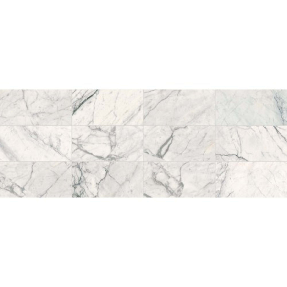 Marble Collection in Statuario 12x24 Polished Natural Stone