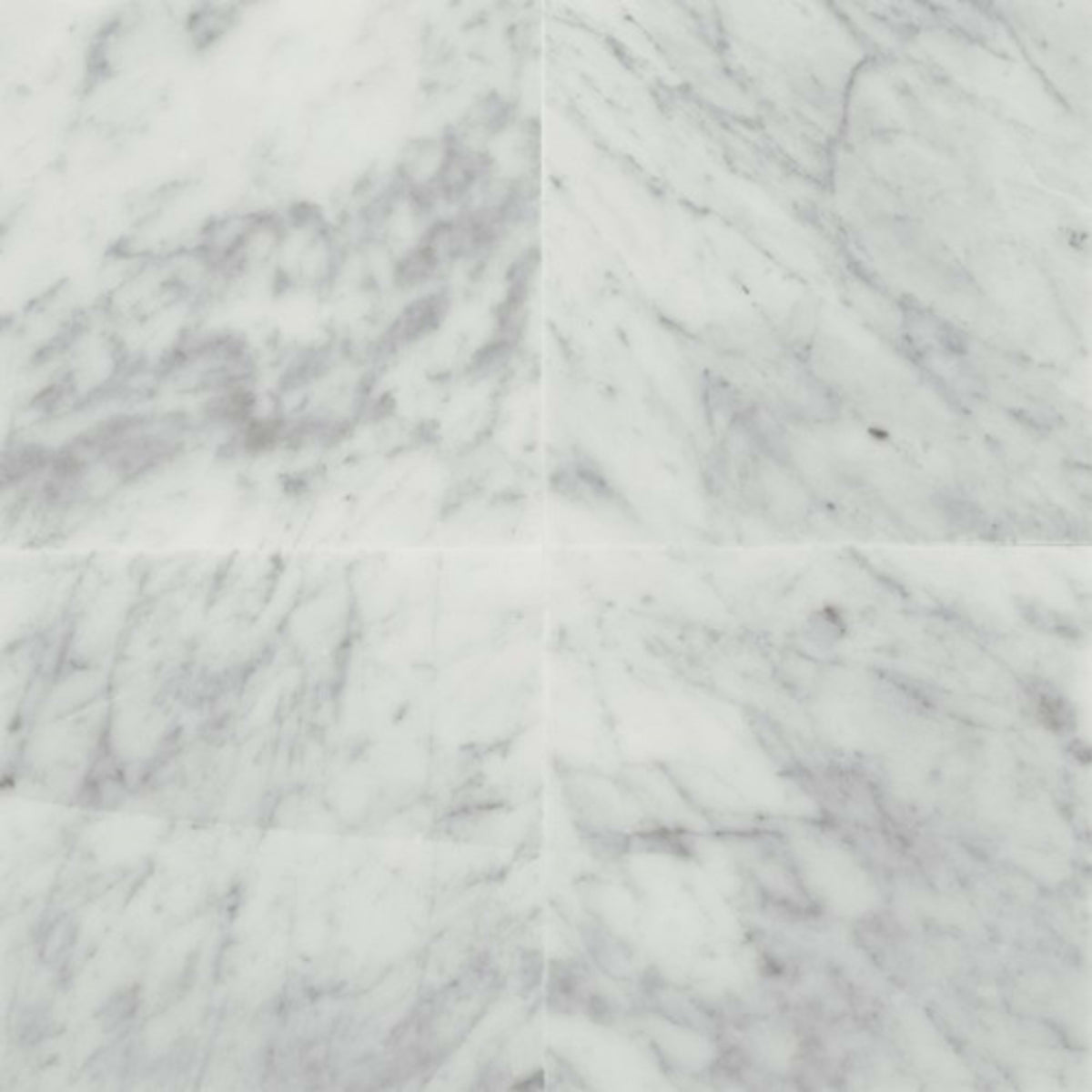 Marble Collection in Carrara White 12x12 Honed Natural Stone