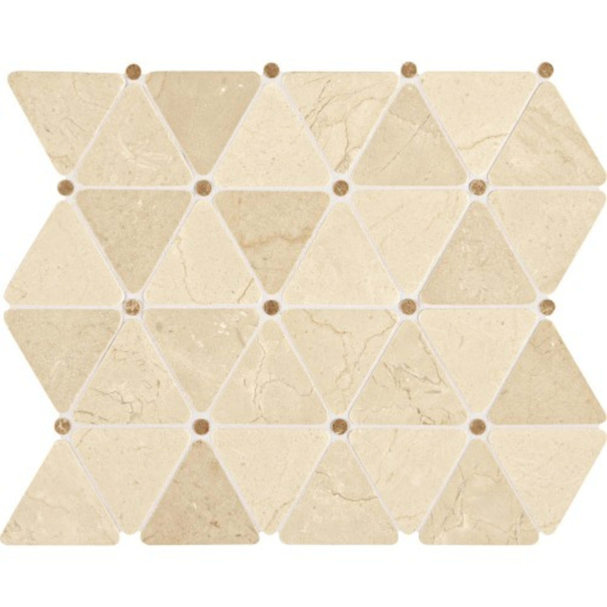 Marble Collection in Crema Marfil Classico Triangle Natural Stone