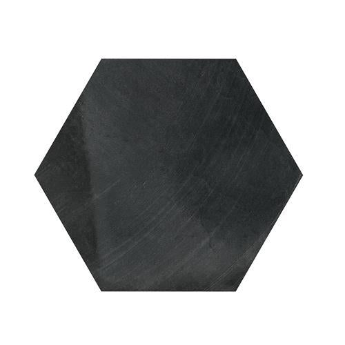 Disk in Anthracite - Hexagon Tile