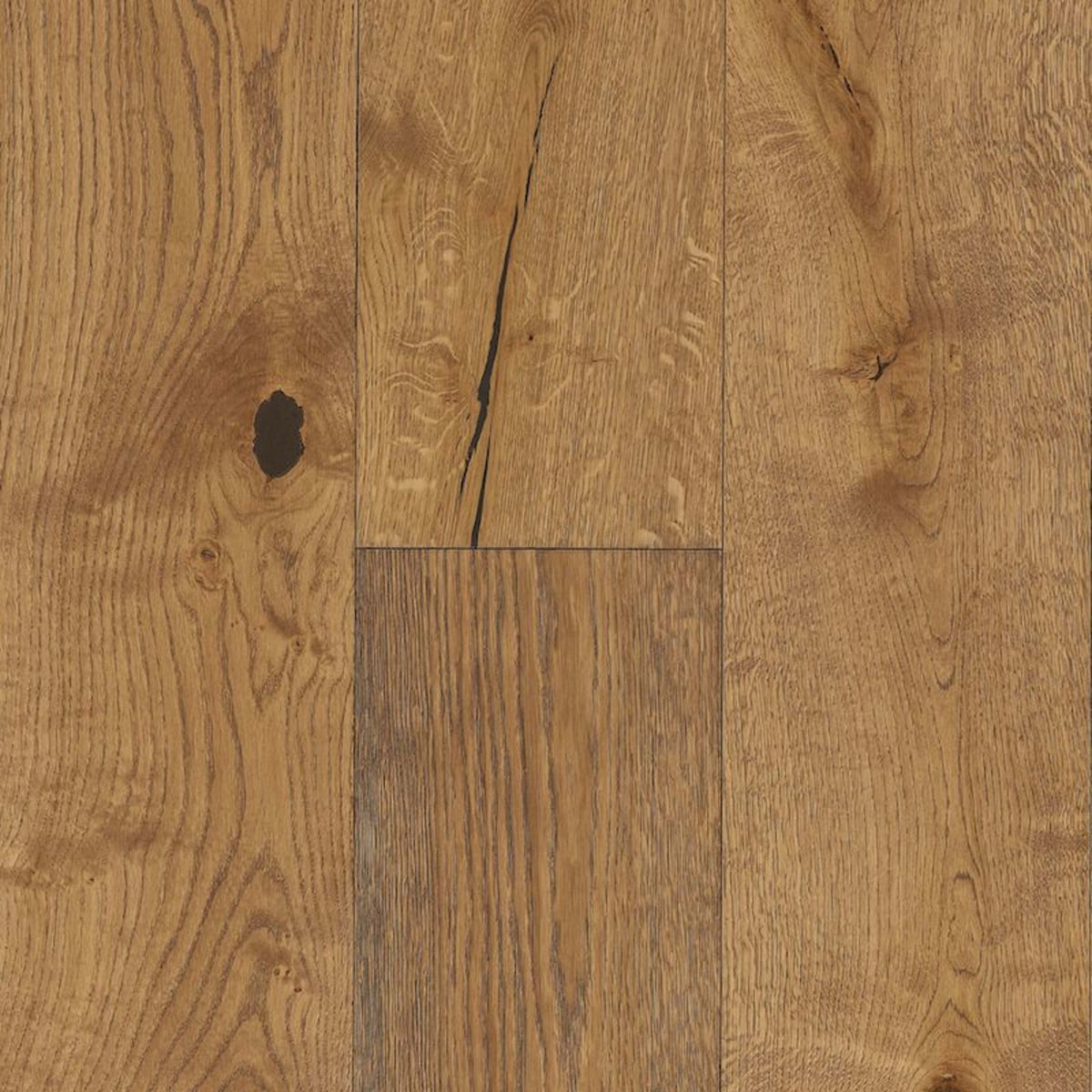 Nature's Canvas White Oak Engineered in Botanical Brown 9.07" Hardwood