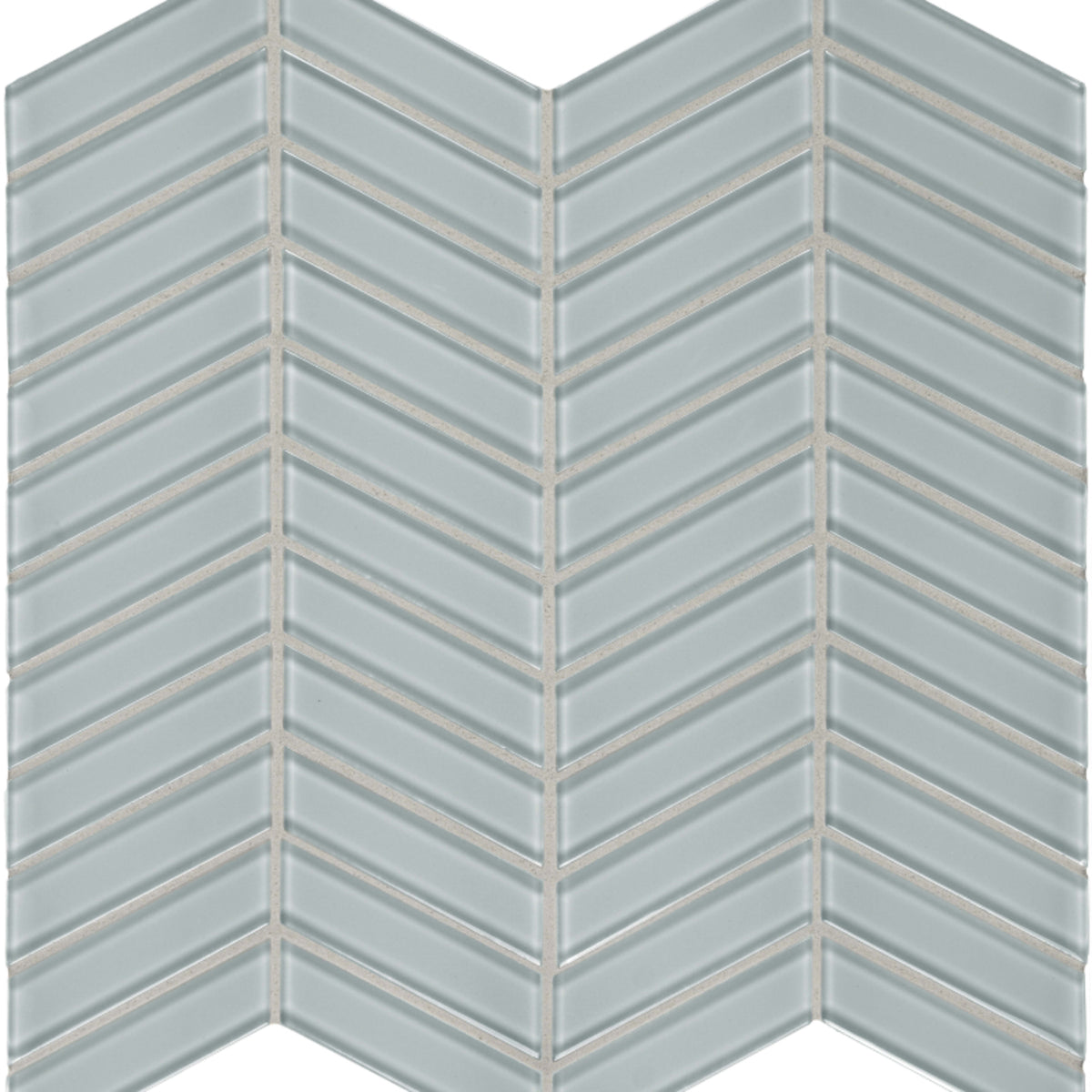 Element in Cloud Chevron Mosaic Glass Tile