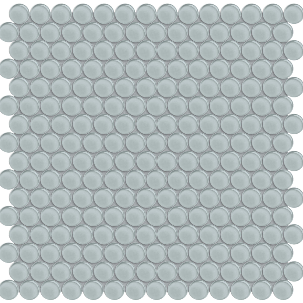 Element in Cloud Penny Round Mosaic Glass Tile