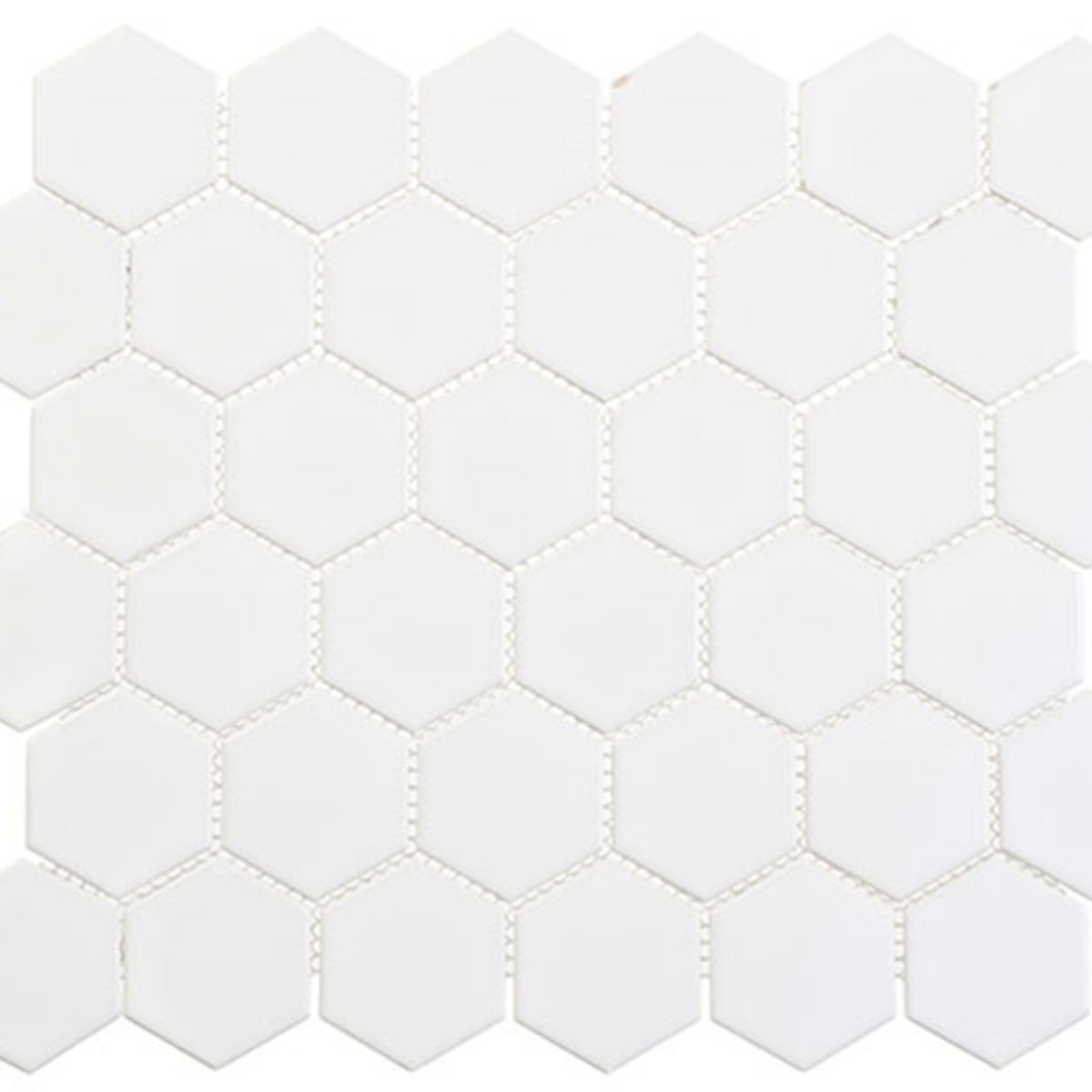 Freedom Avenue Collection - 2" Hex in Liberty Pure Glass Tile