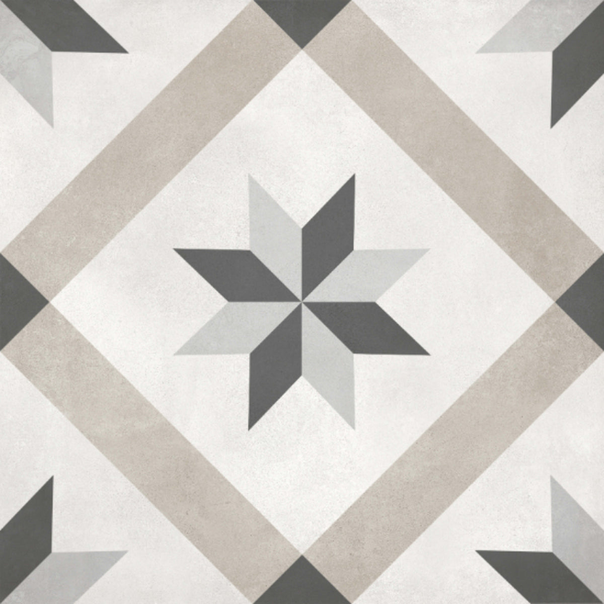 Form in Sand Compass Deco Tile