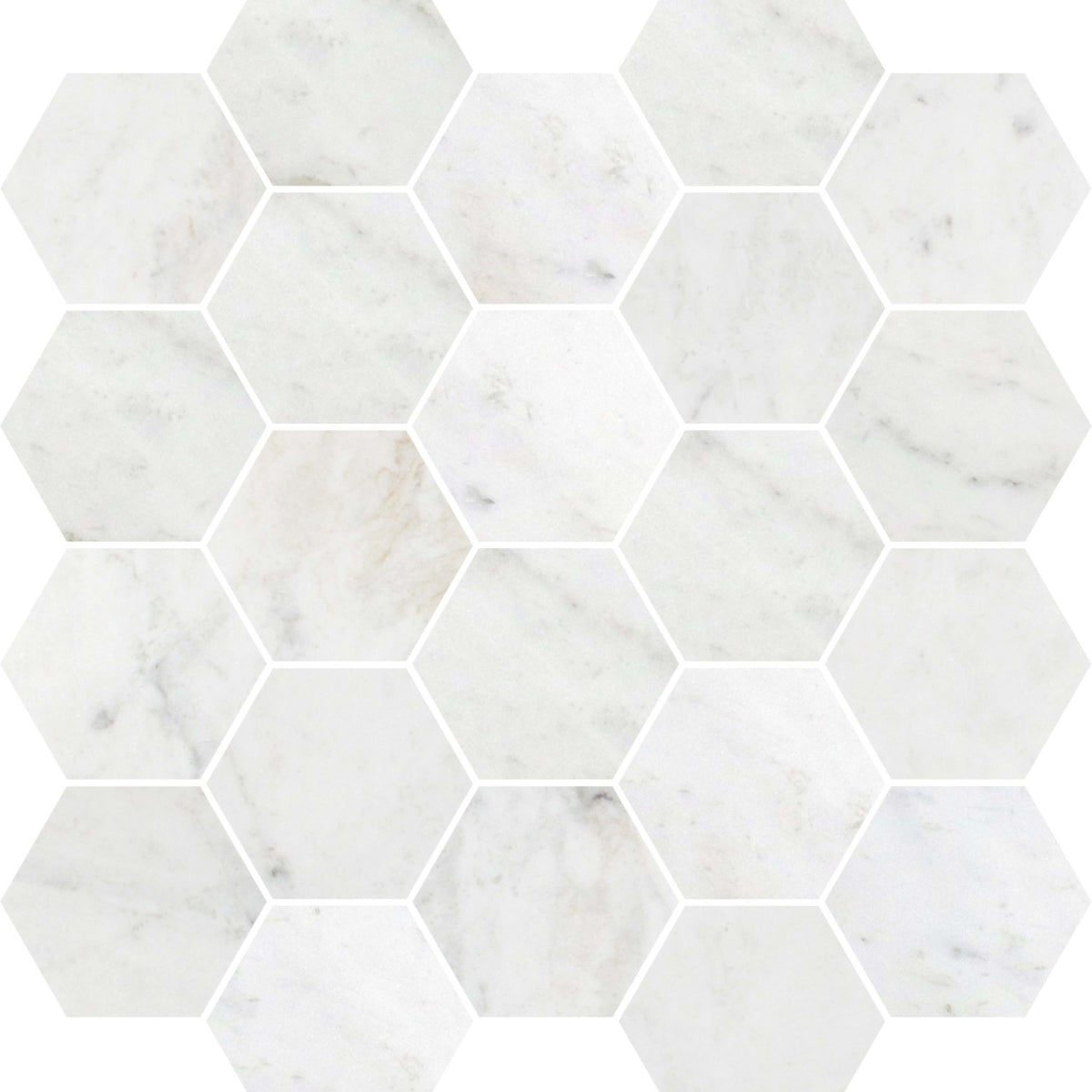 Premier Marble in Casablanca Honed M3x3hex Natural Stone