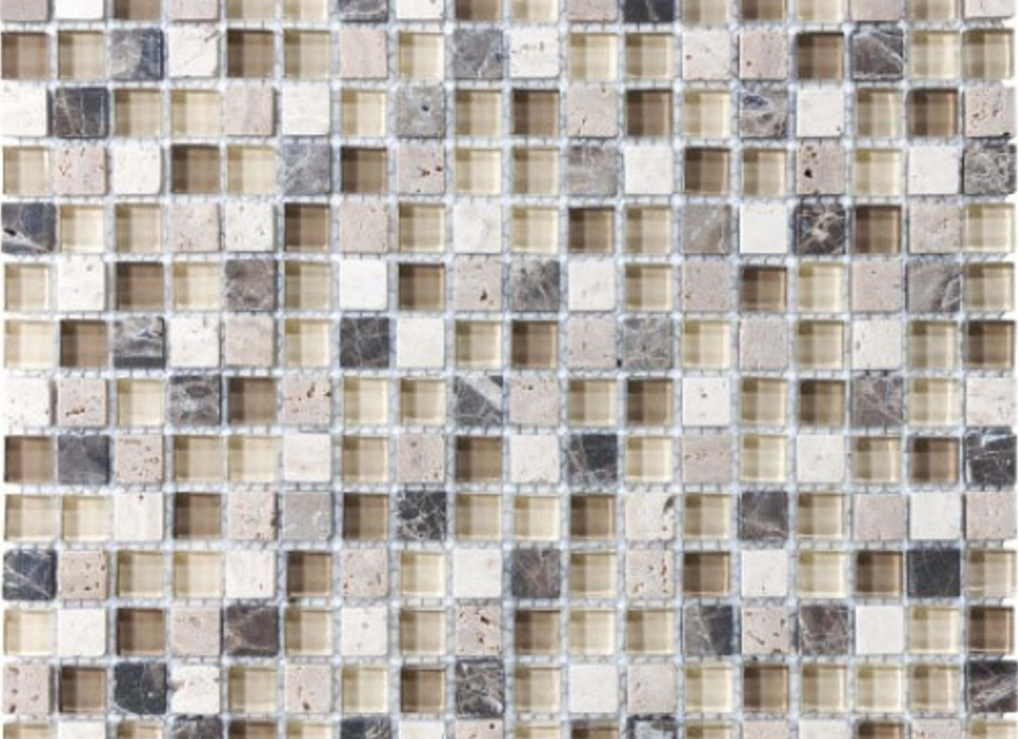 Bliss in Cappuccino 12x12 Mosaics