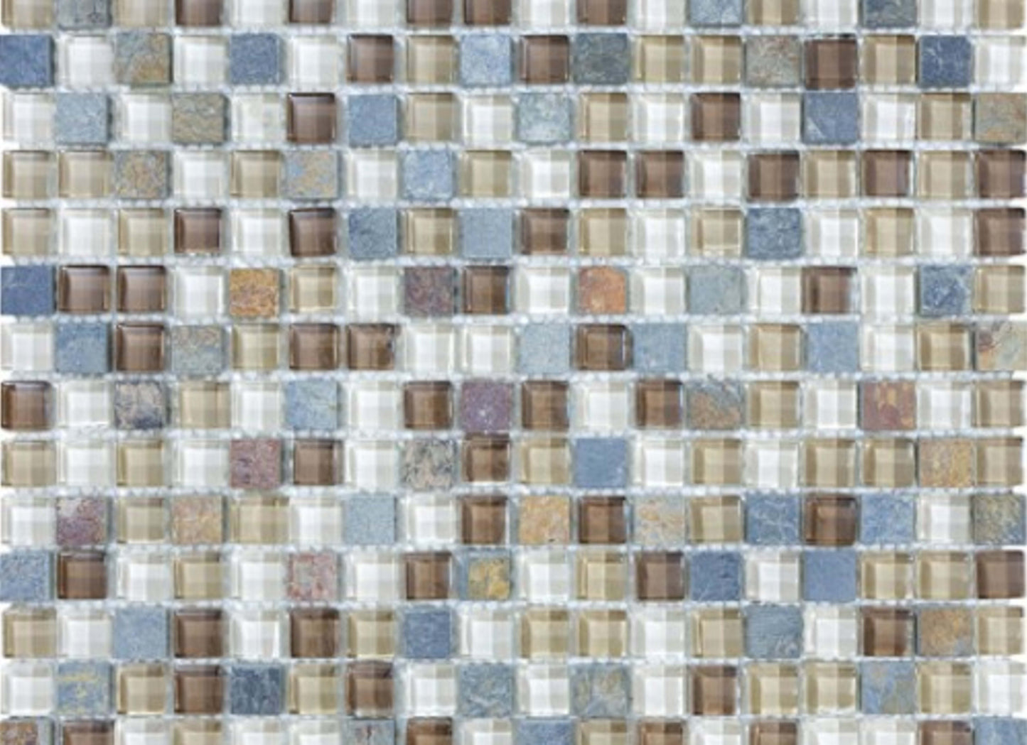 Bliss in Amber Tea 12x12 Mosaics