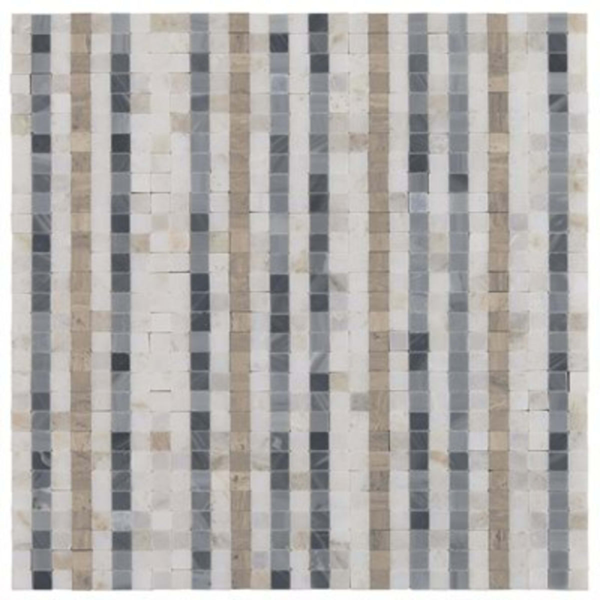 Madras in Lines Cloud - Alaska White Burlington Gray Wooden Beige Natural Stone