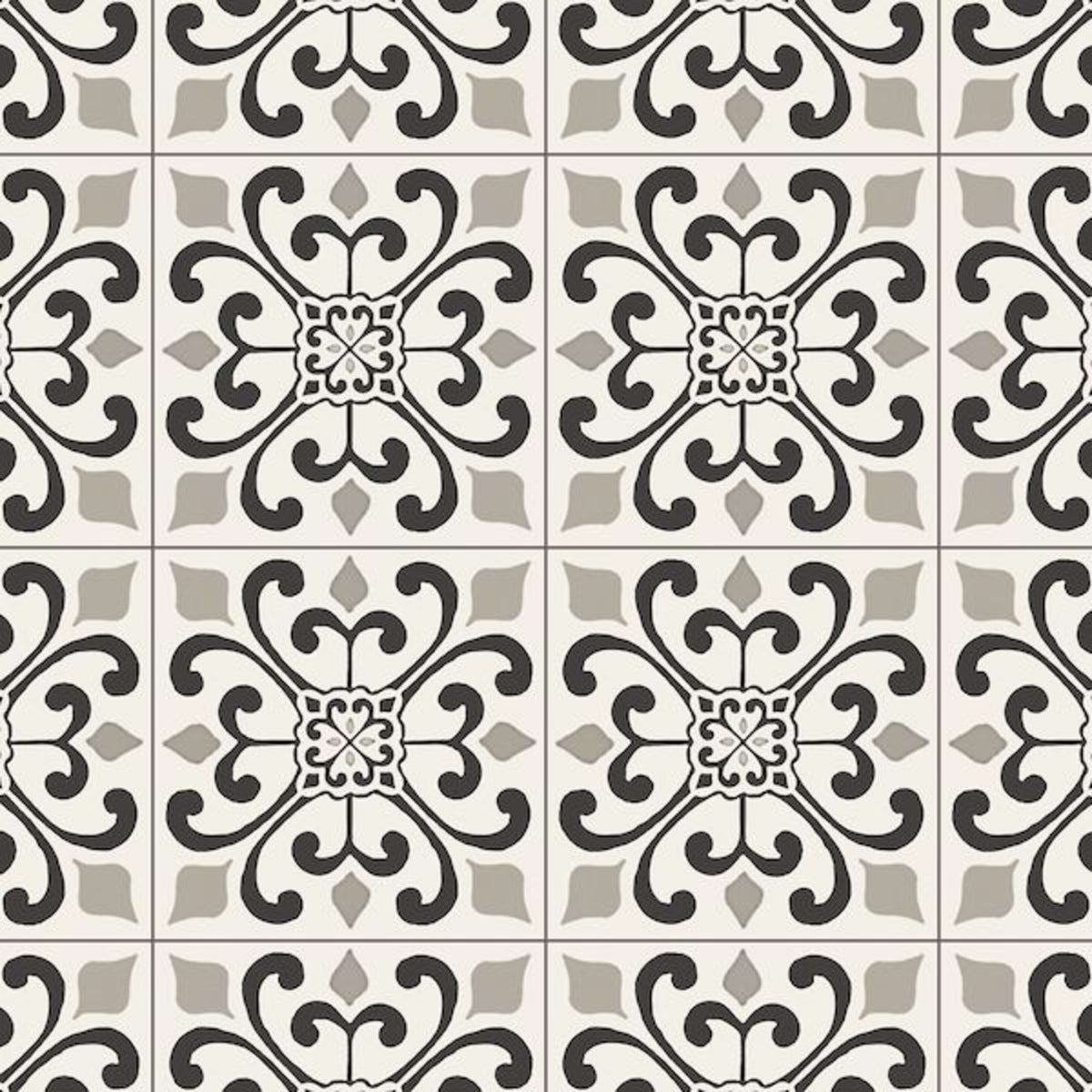 Progressions Amador Medallion in Heirloom Gray 6' Vinyl Sheet Goods