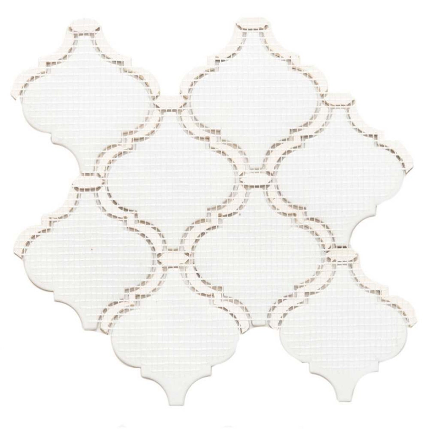 Akoya Pearl in Calacatta Glass Tile