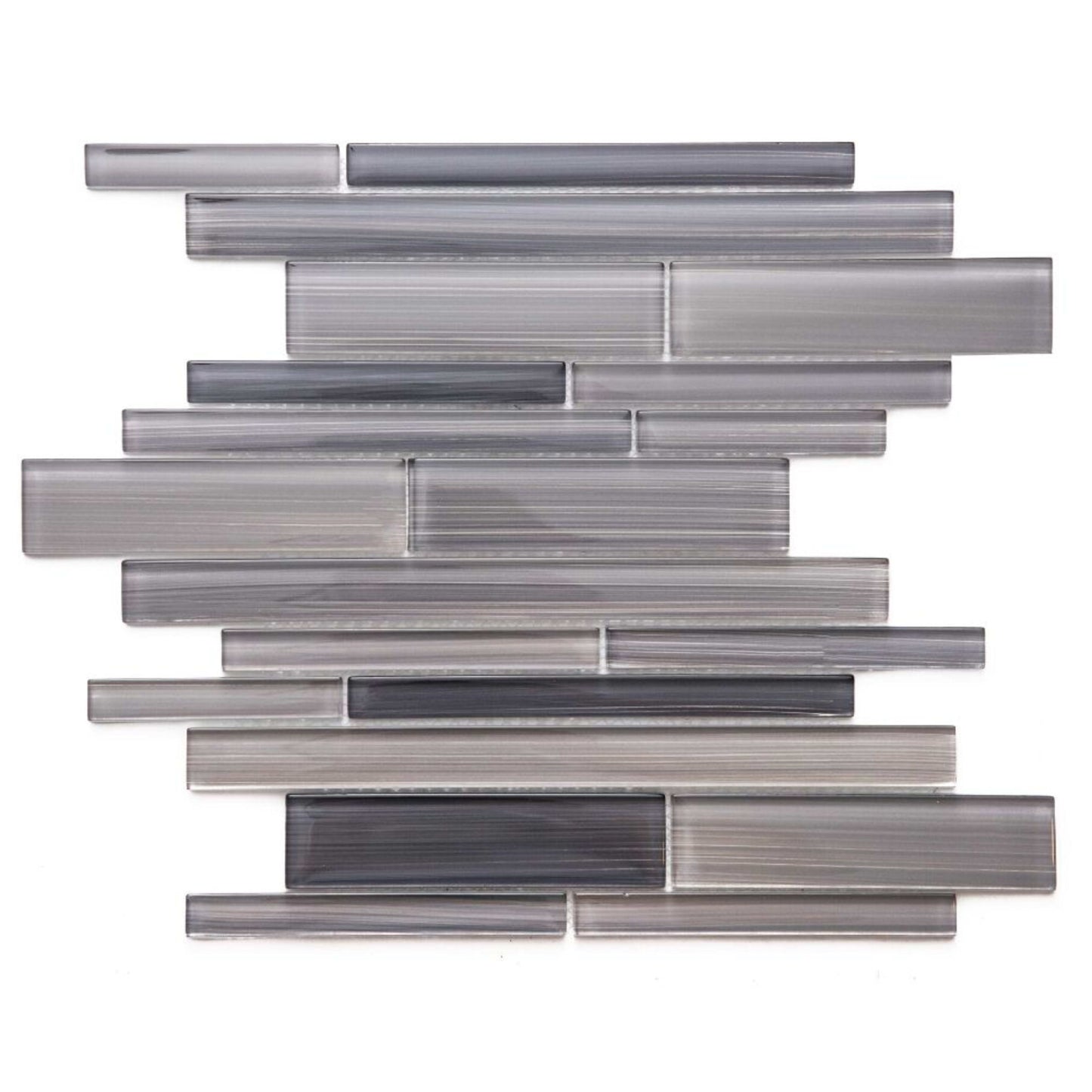 Brushed in Taupe Glass Tile