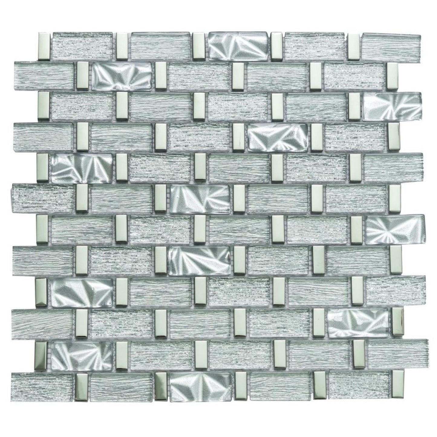 Chrome in Winter Glass Tile