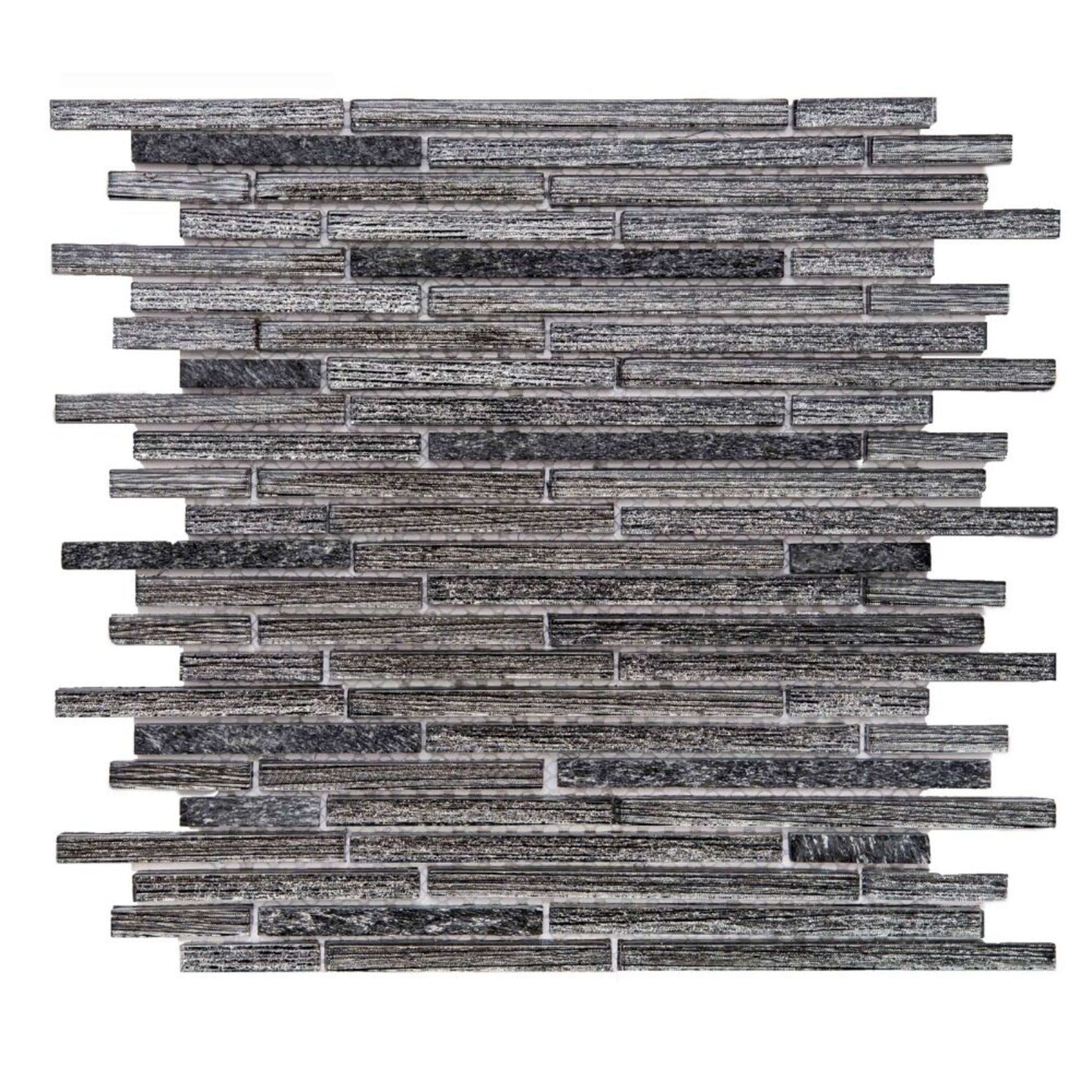 Galaxy in Sleek Black Glass Tile