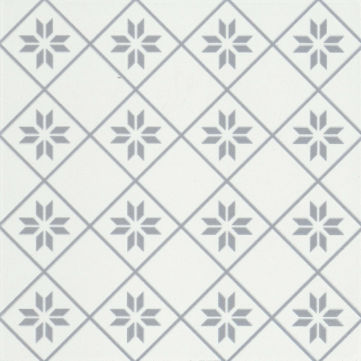 Geometry in Petal Gray 10" X 10" Tile