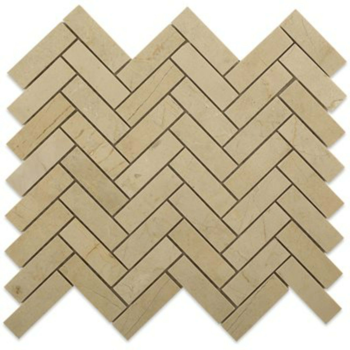 Crema Marfil in Crema Marfil 1x3 Herringbone Natural Stone