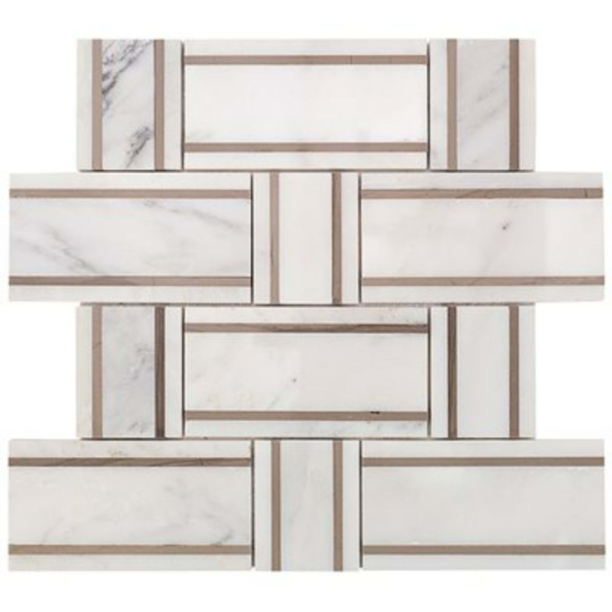Interlace in Asian Statuary Athens Gray Natural Stone
