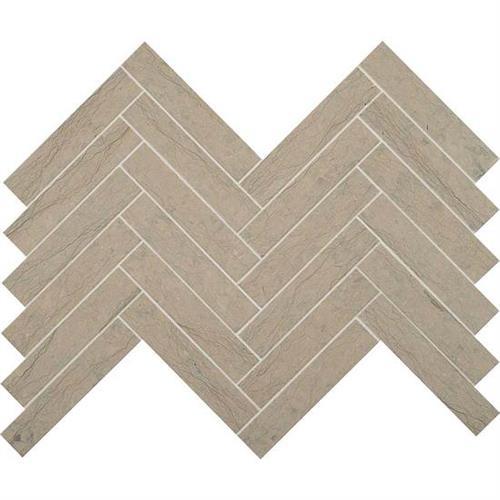 Ascend in Gray Virtue Chevron Mosaic Natural Stone