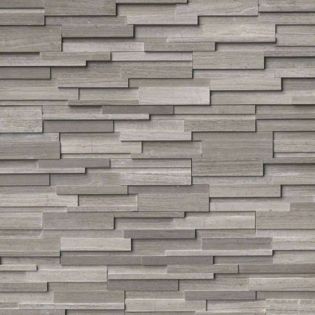 Rockmount Stacked Stone Collection in Gray Oak 3d Natural Stone