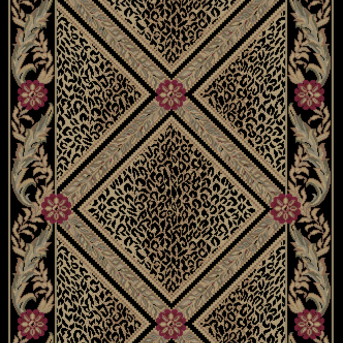 Leopard Series Runner in Serengeti Carpet